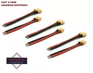 3 Sets (6pcs) XT60 Battery Male + Female Connector Plug With Silicon 14 AWG Wire - Picture 1 of 5