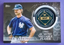 2023 Topps Update Don Mattingly MVP Award Winner Medallion Card