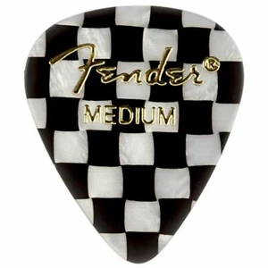 Fender 351 Scelte per chitarra celluloide grafica forma, media, scacchiera, confezione da 12 - Foto 1 di 3