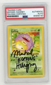 PSA Signed Michael Haigney Koffing 051/102 Base Set (Shadowless) Regular - Picture 1 of 2