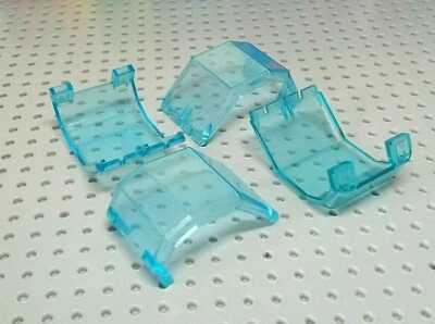 Lego Canopy 4x4x3&2/3 Helicopter [2483] Trans Light Blue x4 - Image 1 of 4