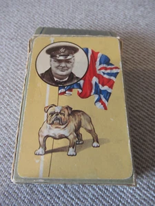 vintage new bond rare Winston Churchill British bulldog playing cards - Picture 1 of 7