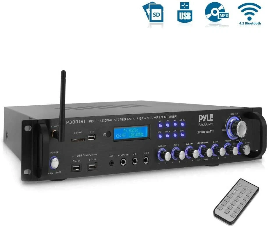 Pyle - P3001BT - Bluetooth Hybrid Amplifier Receiver - Image 1 of 4