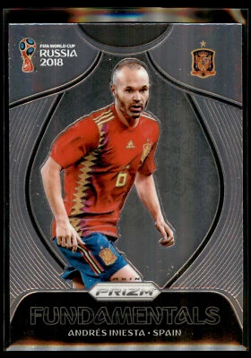 Fundamentos de fútbol Copa Mundial Panini Prizm 2018 #F-17 Andrés Iniesta - España Cantidad Foto 1 de 2