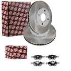 Ashika brake discs 258 mm + front pads suitable for Ford Fiesta IV 4 MK4