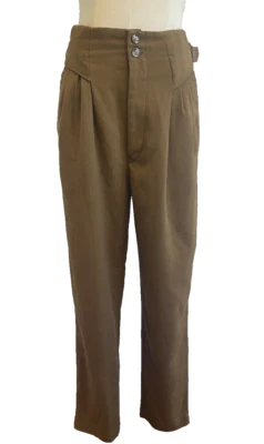 Vintage 80s Does 40s Military/ Landgirl Style Capris Pants 27”w - Image 1 of 4