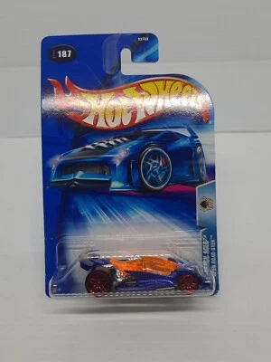 Hot Wheels 2003 Collector #187 Track Aces Open Road-ster B3783 New On Card 1:64 - Image 1 of 4