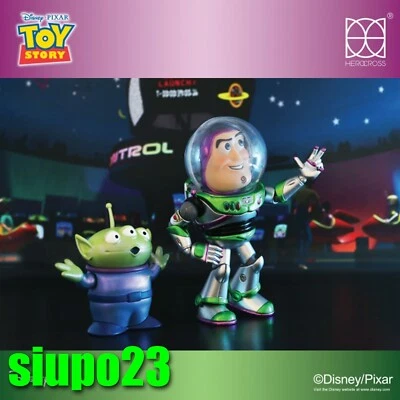 Herocross ~ HMF #068MB Toy Story Buzz Lightyear and Alien (Metallic Color Set) - Image 1 of 4