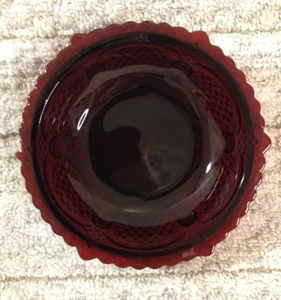 Vintage Avon Cape Cod Ruby Red Glass Dessert/Fruit Bowl (1) 5 1/4” Excellent! - Picture 1 of 7