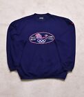 Rare Vintage 90s OG Adidas Gt Britain Olympic Embroidered Sweater Size Large