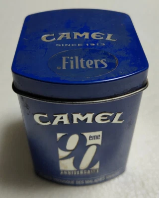 Boîte Métal Publicitaire Camel 90 eme Anniversaire Etui Cigarette Vintage - Photo 1/4