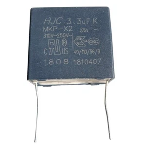 3.3uF 310V, marca MKP HJC, passo condensatore di sicurezza X2 27mm ~275V, K - rif:x721 - Foto 1 di 7