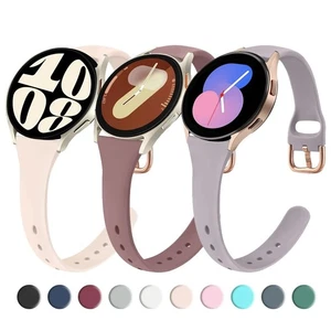 Slim Silikon Band Damen Freizeit Armband für Samsung Galaxy Watch 3 4 5 6 7 40/44mm - Bild 1 von 16