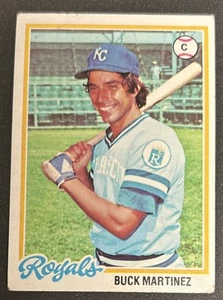 1978 Topps Buck Martinez Baseball Card #571 Royals Catcher Poor Creased O/C - Picture 1 of 4