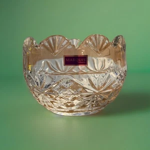 Waterford Marquis Newberry Lead Crystal Candy Bowl Scalloped Edge 4"x 5". - Picture 1 of 4