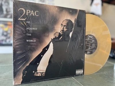 2Pac Me Against The World Limited Edition Tan Colored 2XLP Vinyl NM SHRINK - Image 1 of 4