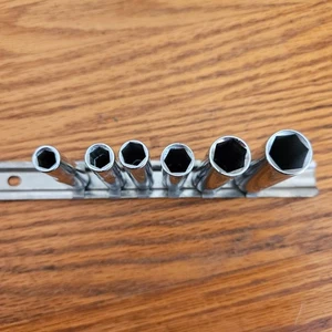 Juego de enchufes Craftsman 1/4" Drive 6 puntos pozo profundo 6 piezas 1/2" a 1/4" SAE - Imagen 1 de 10