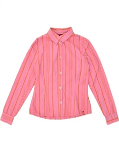 LEVI'S Girls Graphic Shirt 11-12 Years Pink Striped Cotton ZL09 - Picture 1 of 3