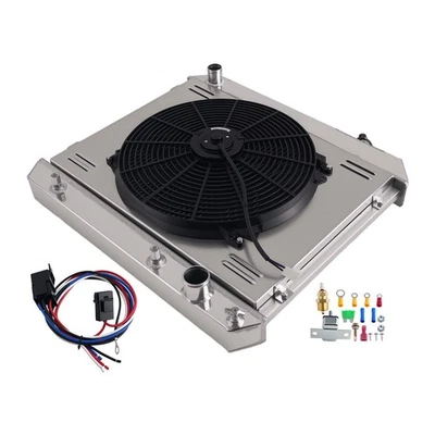 Ventilador de cubierta de radiador de aluminio de 3 filas para Chevrolet C10/C20 3,8 L-5,3 L 1963-66 MC284 Foto 1 de 4