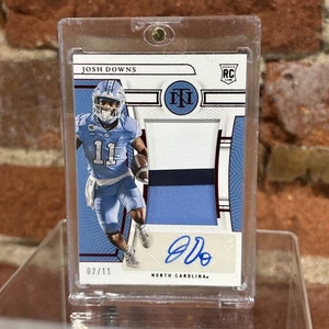 2023 Panini National Treasures Josh Downs Red RPA /11 North Carolina - Picture 1 of 8