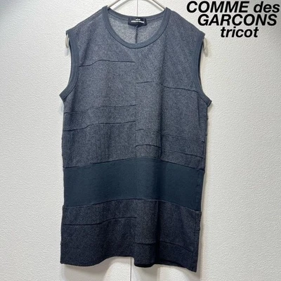 Suéter tejido sin mangas con diseño de bloques tricot Comme des Garcons Foto 1 de 4
