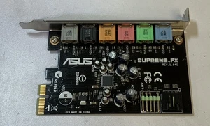 ASUS Supreme-FX Rev. 1.04G 7.1-kanałowa karta dźwiękowa PCIe "Q5D" - Zdjęcie 1 z 6