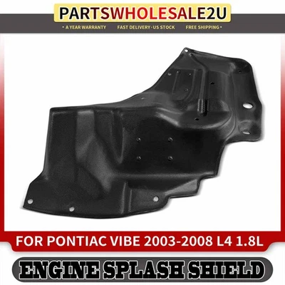 Left LH Engine Splash Shield for Pontiac Vibe 2003-2008 1.8L Manual Transmission - Image 1 of 4