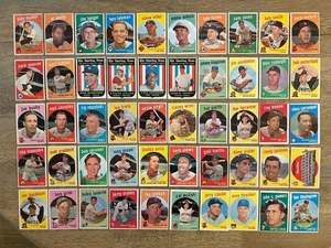 1959 Topps Vintage Baseball 50 Card Lot Rookie RC Stars SemiHi # EX VG-EX NICE! - Picture 1 of 10