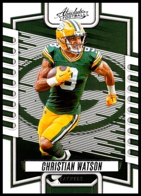2023 Christian Watson Panini Absolute Football #95 Green Bay Packers - Image 1 of 2