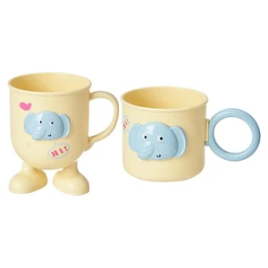 Taza de cepillo de dientes taza de cepillo de dientes enjuague bucal elefante taza dibujos animados - Imagen 1 de 14