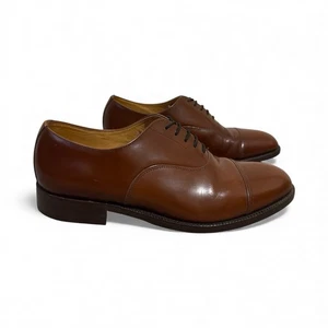 Loake Oxford Schuhe Herren UK 7 Braun Leder Schnürschuhe Hergestellt in England Elegant Formell - Bild 1 von 19