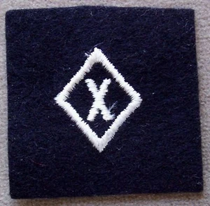 US Navy Specialist Rating X On Wool - Bild 1 von 1