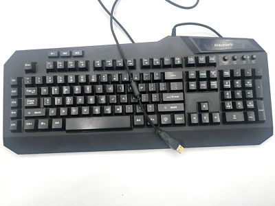 Blackweb Gaming Mechanical Keyboard-BWA18HO004- Works- Missing one kick stand - Image 1 of 2