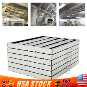 19.5"x24.5" Stainless Steel Hood Grease Commercial Exhaust Filter Baffle Kitchen - Picture 1 of 13