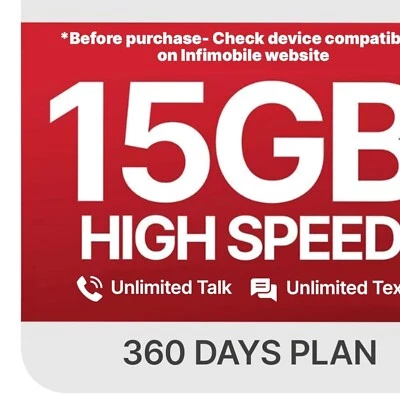 15GB High-Speed Data Prepaid Plan - $25/Month for 12 Months of Connectivity - Image 1 of 4