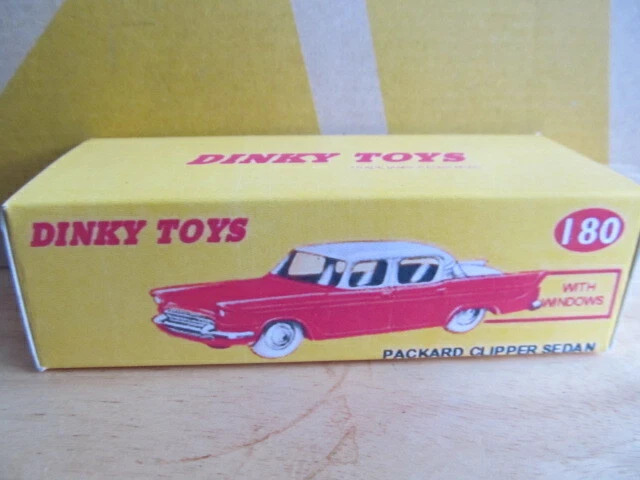 REPRO DINKY PACKARD CLIPPER SEDAN 180 - BOX ONLY - Image 1 of 1