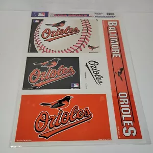 Baltimore Orioles MLB 11x17 Multi Use Ultra Decals Set of 5 Sticker Car Wincraft - Picture 1 of 6