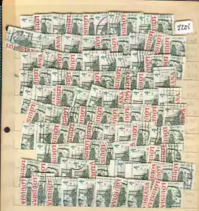 s2201 Briefmarkensammlung Dubletten USA gebraucht 100 gleich Scott 1197 Louisiana - Bild 1 von 1