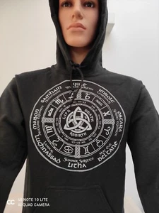 Hoodie, Wheel of the Year, hoodies sweatshirt, black - Picture 1 of 5