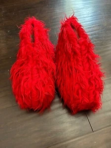 Red Sesame Street Elmo Mascot SHOES Halloween Birthday Party Adult Costume - Picture 1 of 7