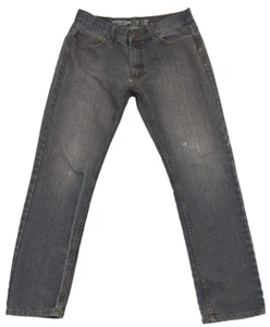 Vintage Genes Black Mens Jeans 32x30 Slim Fit Stretch Denim Distressed Pants - Picture 1 of 16