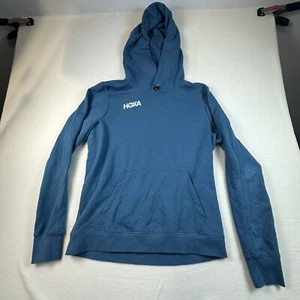 Pullover Hoka One One Para Hombres Medio Azul Terry Francés Sudadera con Capucha Suéter Elastizado Gimnasio - Imagen 1 de 12