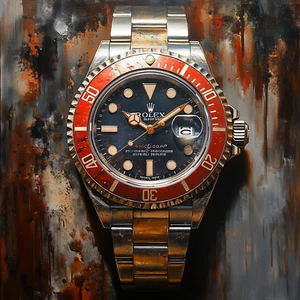 ⌚ Rolex Watch Art 🖼️ | 30x30"| Museum Giclée Print 🎨 | ✍️ 1/25 | COA 🧾 | V56 - Picture 1 of 7