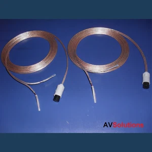 B&O - Speaker Cables 2-Pin DIN Sockets Pair SHQ for Bang & Olufsen CX OFC - 8 M - Imagen 1 de 24
