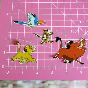 Simba Lion Fabric Iron-On Applique Patches For Kids, Jacket Simba Timon Zazu - Picture 1 of 5