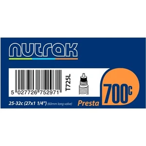 Nutrak Bicicleta Presta 60 MM Válvula Larga Tubo Interior Negro - 700 X 25-32C - Imagen 1 de 1
