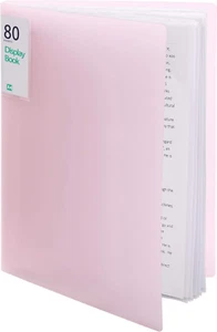 80 Pockets Plastic Presentation Book Portfolio Folder Clear Sleeves Protectors D - Picture 1 of 12