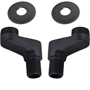 Bathroom 3-3/8 Inch Adapter Black Claw Foot Bathtub Faucet Adjustable Swing Arms - Picture 1 of 7