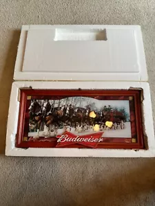 The Budweiser Clydesdale Insegna in vetro colorato illuminante - Foto 1 di 13