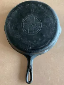 PADELLA PADELLA VINTAGE GRISWOLD GHISA #8 LOGO BLOCCO GRANDE - Foto 1 di 11